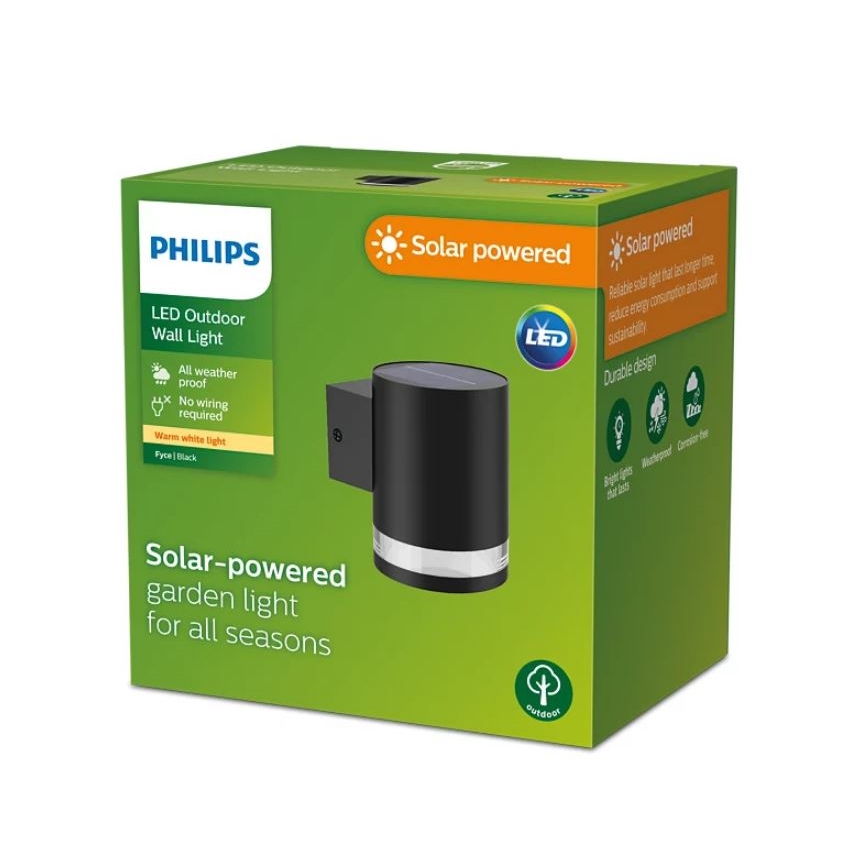 Philips - Applique a LED solare FYCE LED/1,5W/3,7V 1200 mAh IP44