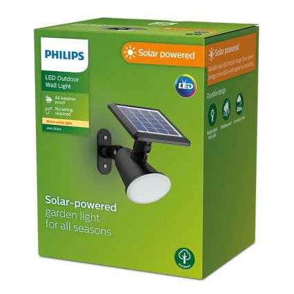 Philips - Applique a LED solare JIVIX LED/1,4W/3,7V 1800 mAh IP44