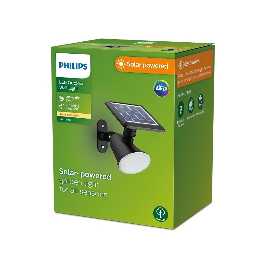 Philips - Applique a LED solare JIVIX LED/1,4W/3,7V 1800 mAh IP44