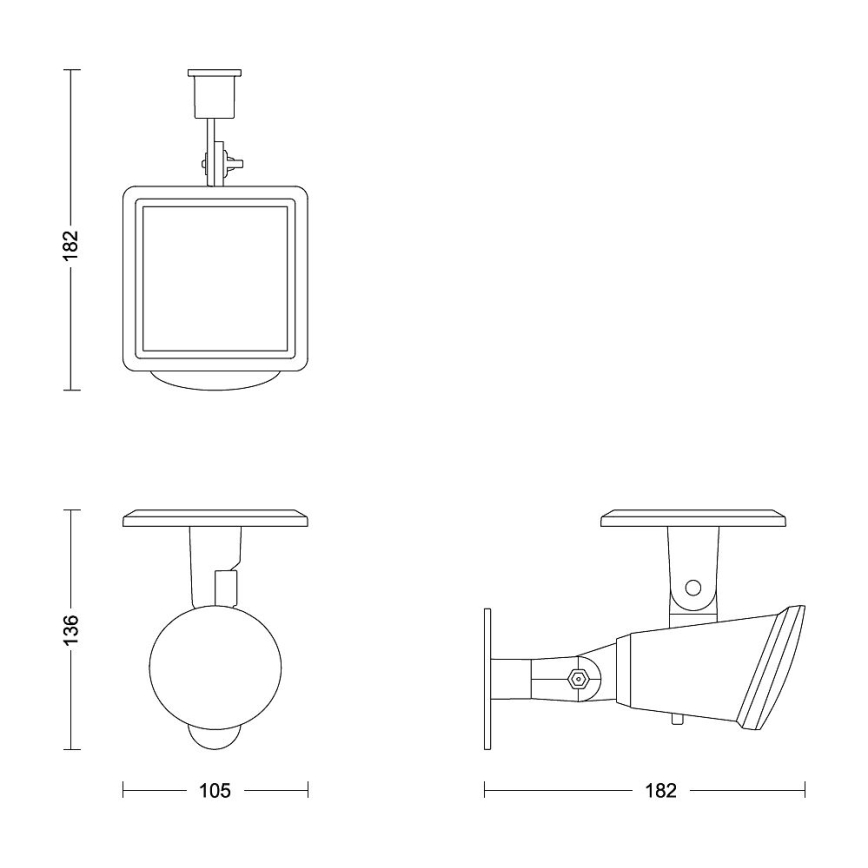 Philips - Applique a LED solare JIVIX LED/1,4W/3,7V 1800 mAh IP44
