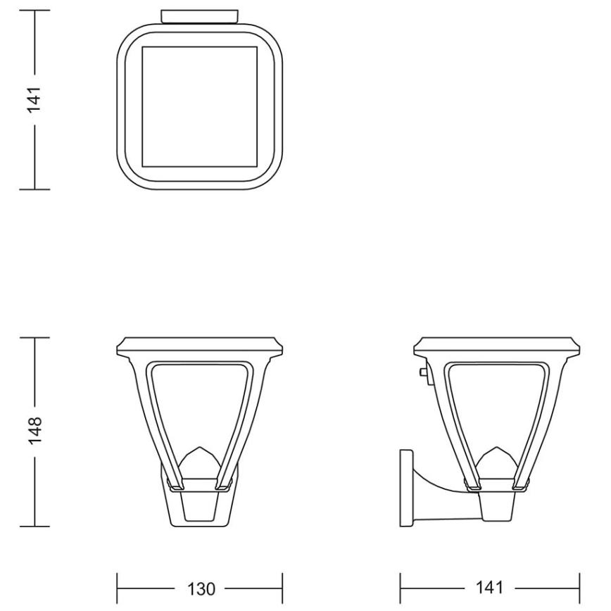 Philips - Applique a LED solare VAPORA LED/1,5W/3,7V 1500 mAh IP44