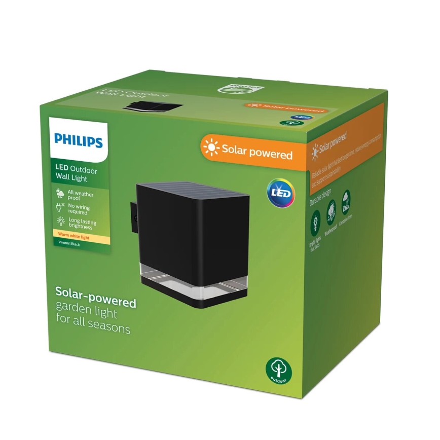 Philips - Applique a LED solare VIRONA LED/1,8W/3,7V 2700K IP44