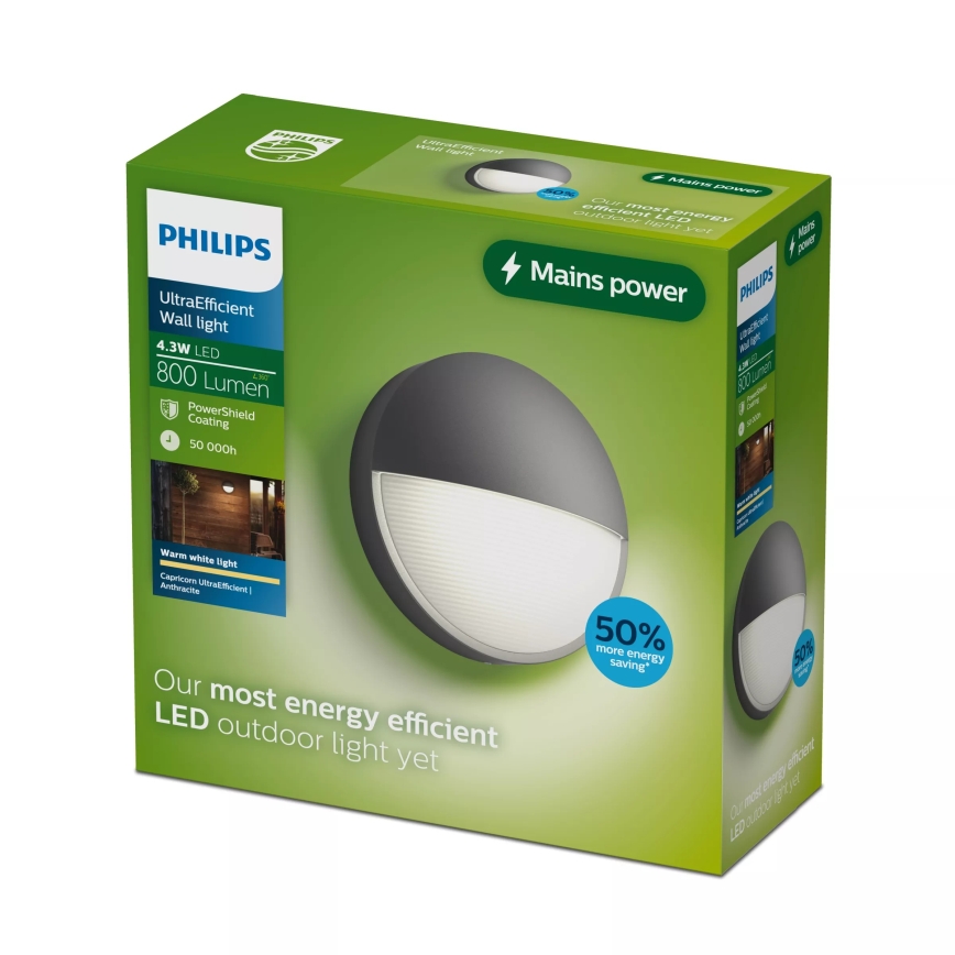 Philips - Applique da esterno a LED CAPRICORN LED/4,3W/230V IP44