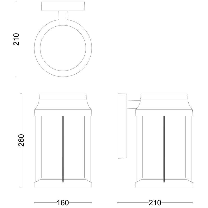 Philips - Applique da esterno BELLINI 1xE27/25W/230V IP44
