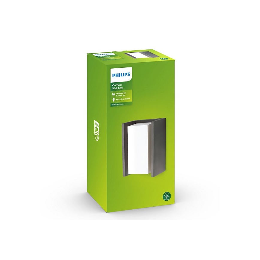 Philips - Applique da esterno BRIDGE 1xE27/15W/230V IP44