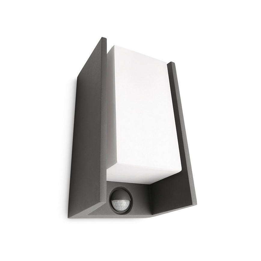 Philips - Applique da esterno con sensore BRIDGE 1xE27/15W/230V IP44