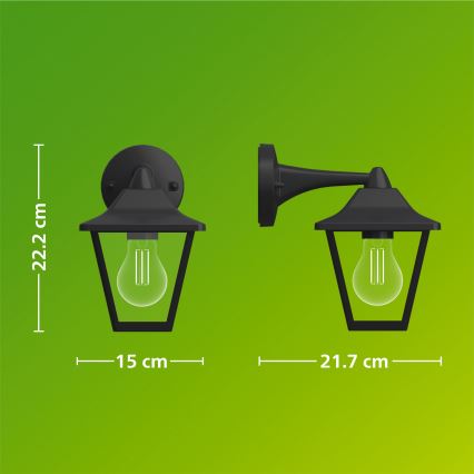 Philips - Applique da esterno JULI 1xE27/25W/230V IP44