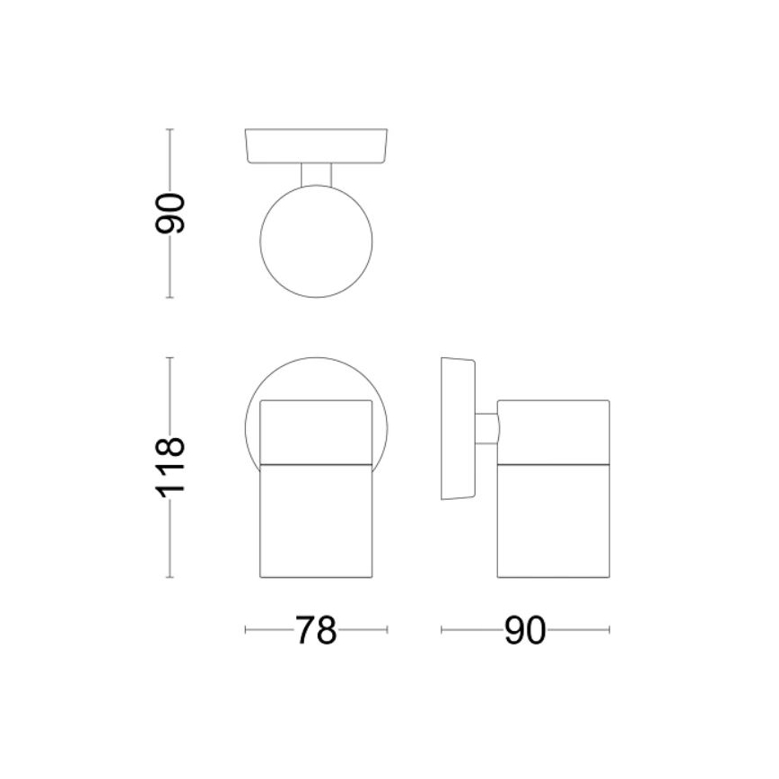 Philips - Applique da esterno KYLIS 1xGU10/25W/230V IP44