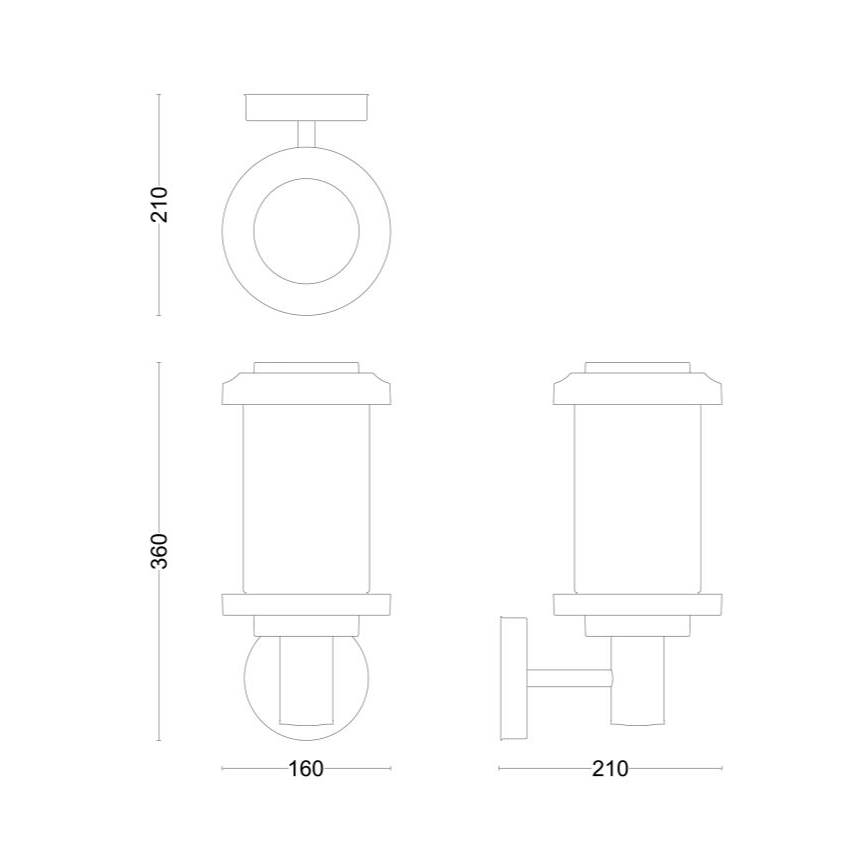Philips - Applique da esterno LISTRA 1xE27/25W/230V IP44