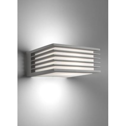Philips - Applique da esterno SHADES 1xE27/15W/230V IP44 grigio