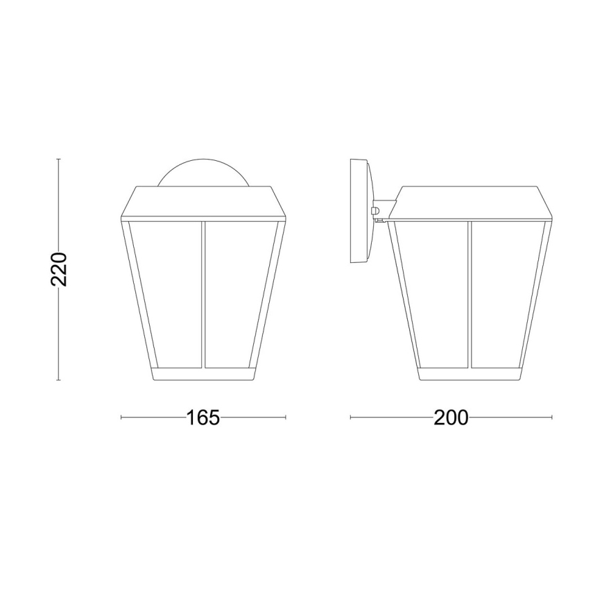 Philips - Applique da esterno SUNERA 1xE27/25W/230V IP44