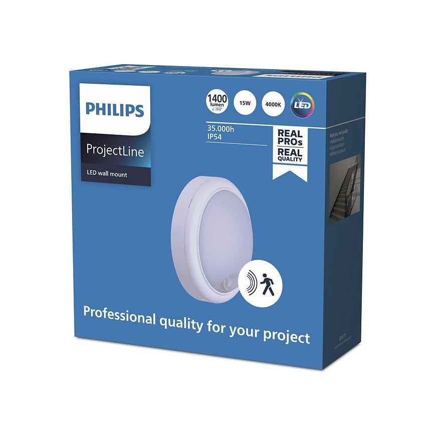 Philips - Applique LED con sensore PROJECTLINE LED/15W/230V IP54
