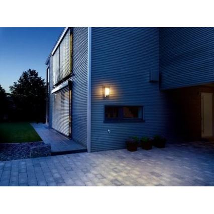Philips - Applique murale d'extérieur avec un détecteur BRIDGE 1xE27/15W/230V IP44