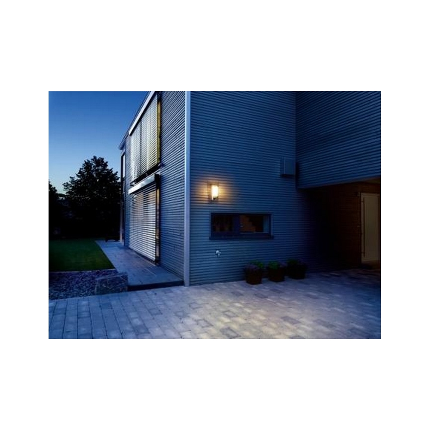 Philips - Applique murale d'extérieur avec un détecteur BRIDGE 1xE27/15W/230V IP44
