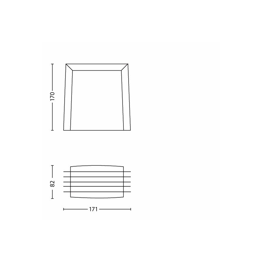 Philips - Applique murale d'extérieur 1xE27/15W/230V IP44 anthracite