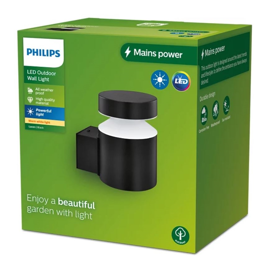 Philips - Applique murale extérieure LAVEN LED/6W/230V 2700K IP44