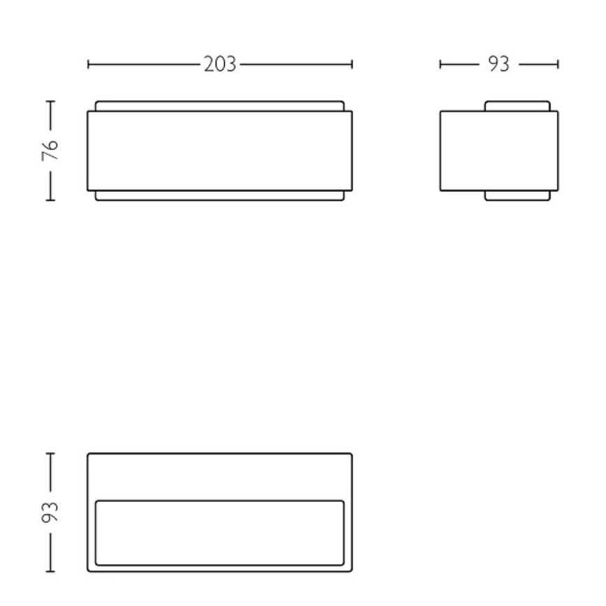 Philips - Applique murale extérieure STRATOSPHERE LED/3,8W/230V 2700K IP44