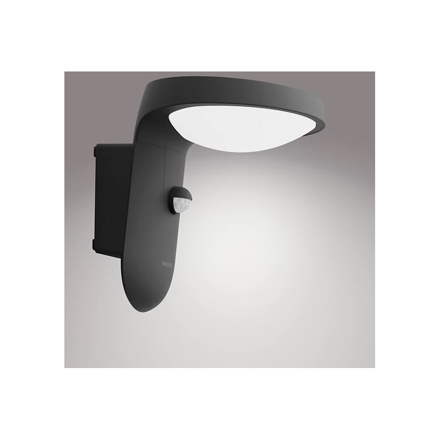Philips - Applique murale solaire avec détecteur de mouvement et de crépuscule LED/1,2W/4V 1800 mAh 4000K IP44