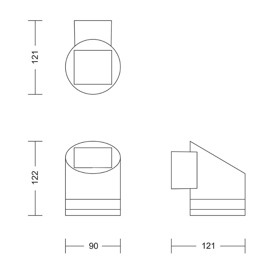 Philips - Applique murale solaire FYCE LED/1,5W/3,7V 1200 mAh IP44
