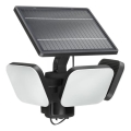 Philips - Applique murale solaire LED avec capteur ZYREN LED/24,5W/3,7V 2600 mAh 5000K IP65 noire