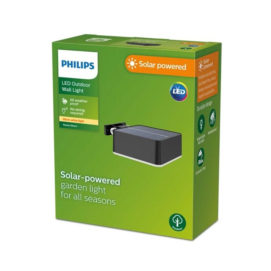 Philips - Applique murale solaire VYNCE LED/1,5W/3,7V 1500 mAh IP44