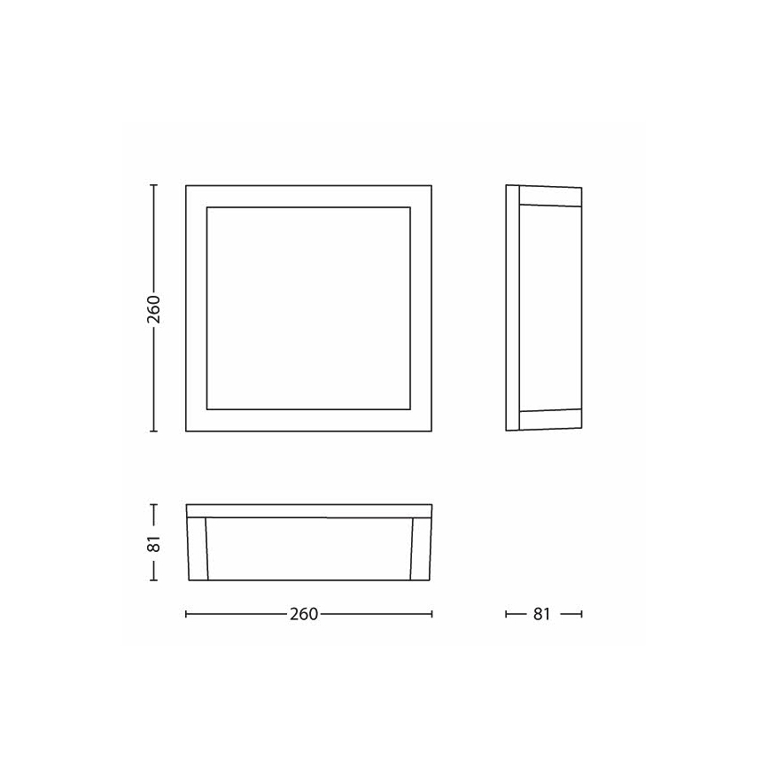 Philips - Außendeckenleuchte 2xE27/14W/230V IP44 grau