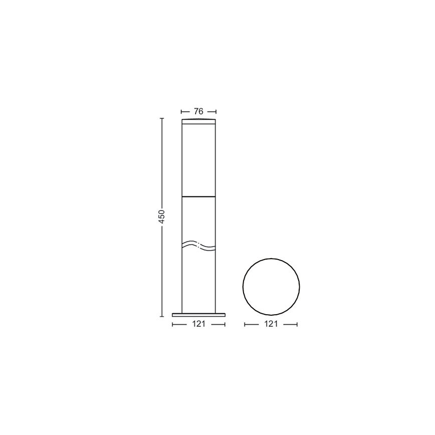 Philips - Außenlampe 1xE27/20W/230V 45 cm IP44