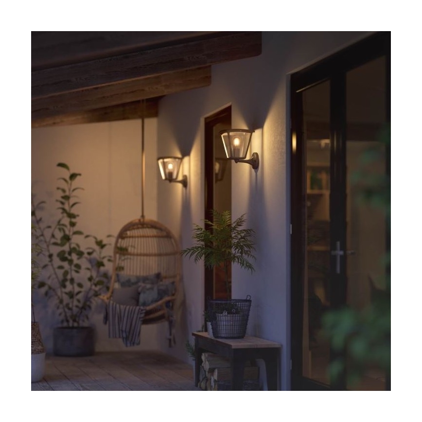 Philips - Außenwandleuchte Hue INARA 1xE27/7W/230V Wi-Fi IP44