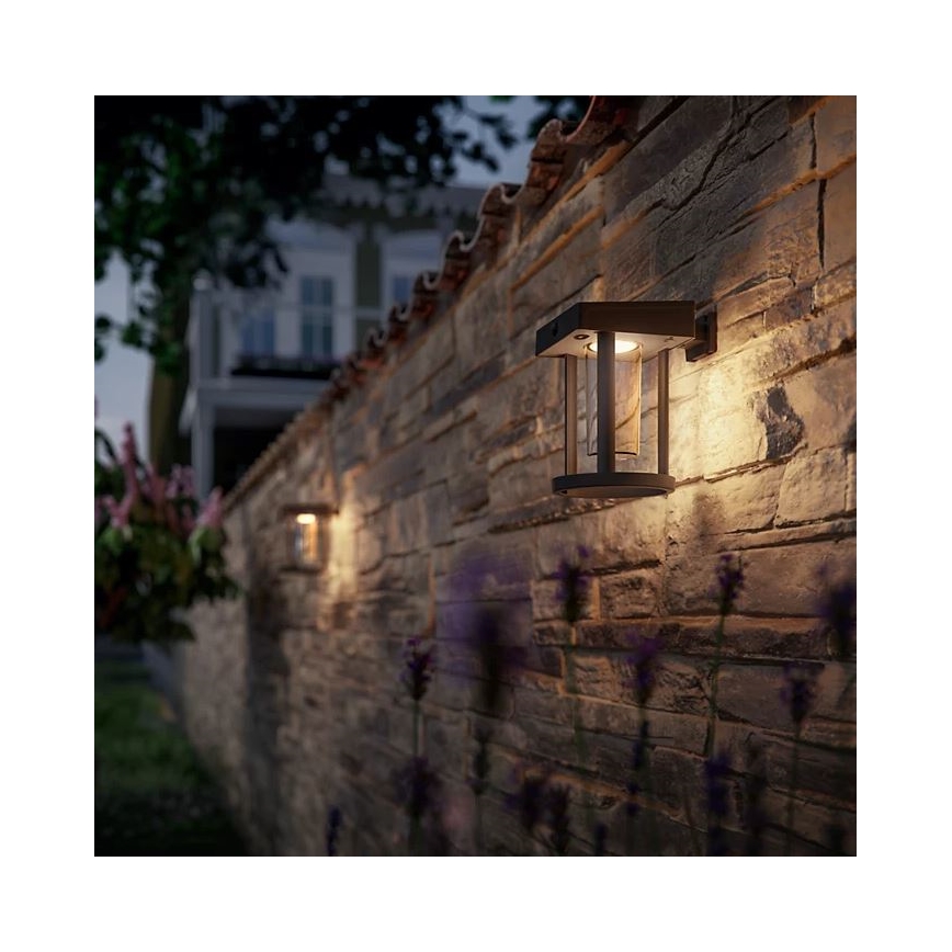 Philips - LED Solar-Wandleuchte mit Bewegungs- und Dämmerungssensor CAMILL LED/1,4W/3,7V 2000 mAh IP44