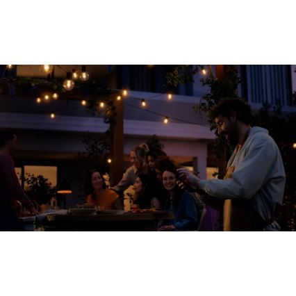 Philips - LED RGBW Catena luminosa estendibile dimmerabile per esterni Hue FESTAVIA 30 LED 21 m IP65