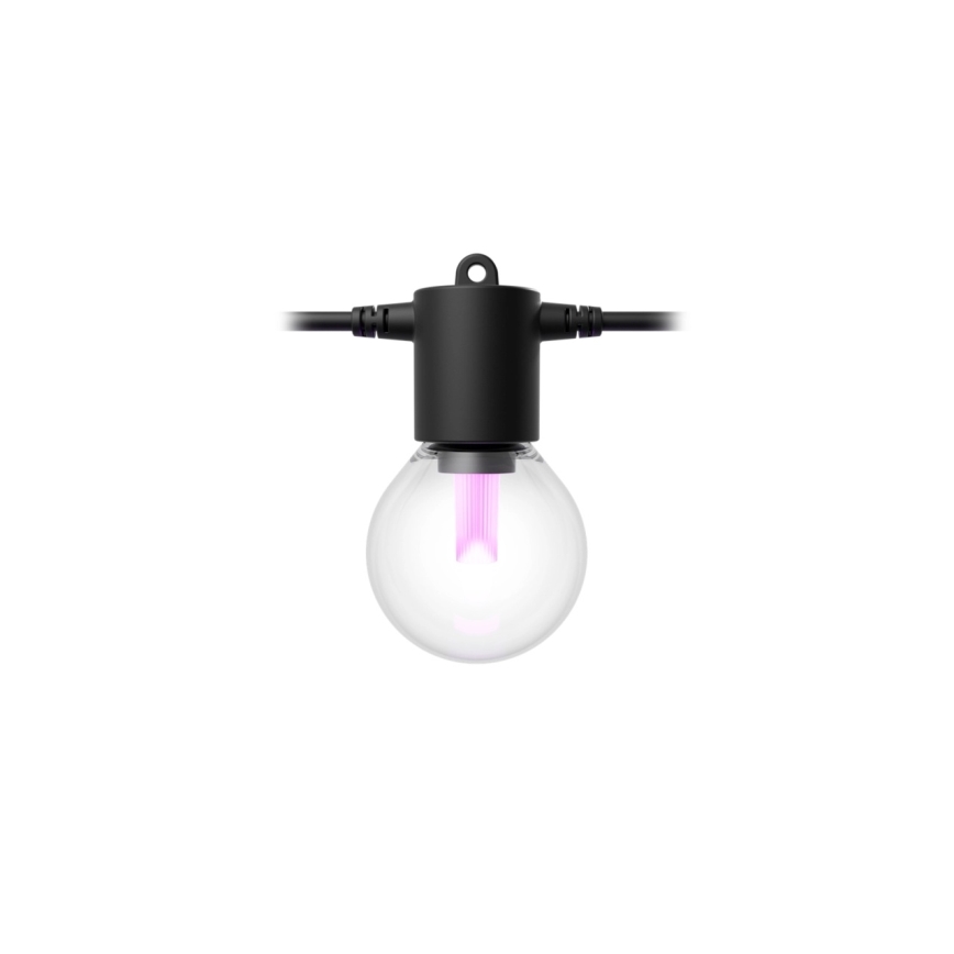 Philips - Catena luminosa da esterno dimmerabile LED RGBW Hue FESTAVIA 10 LED 7 m IP65