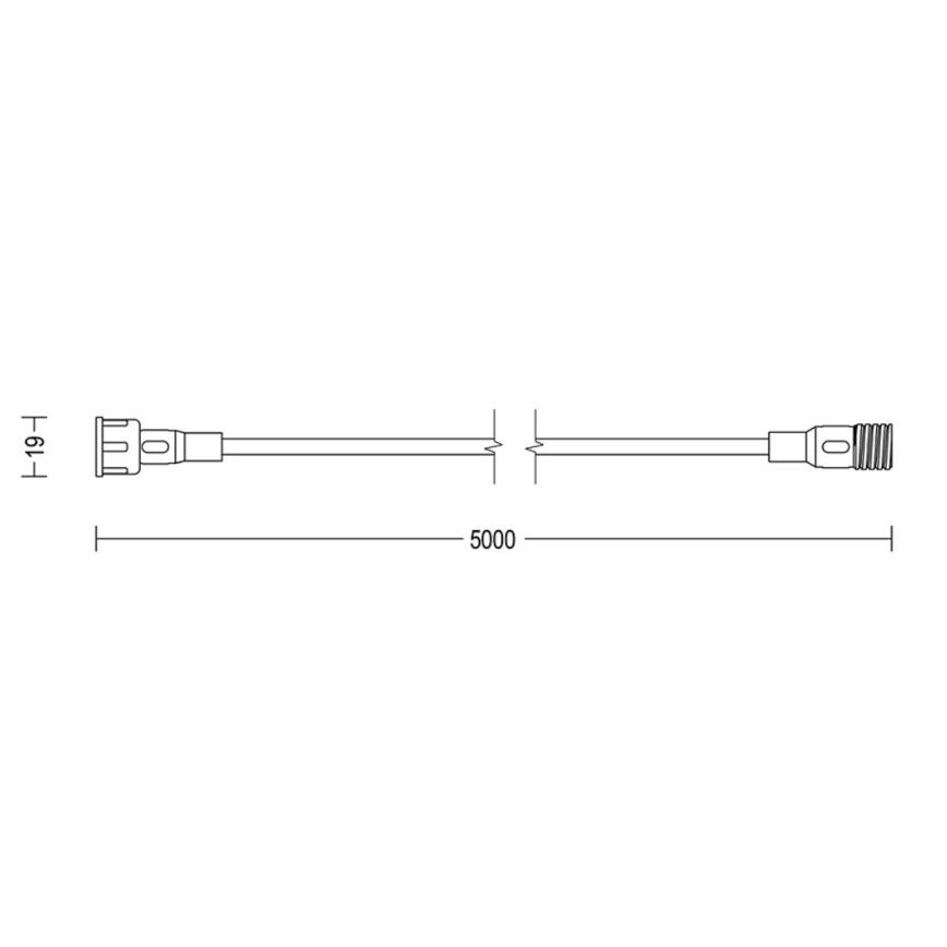 Philips - Cavo di prolunga per esterni 5m IP67