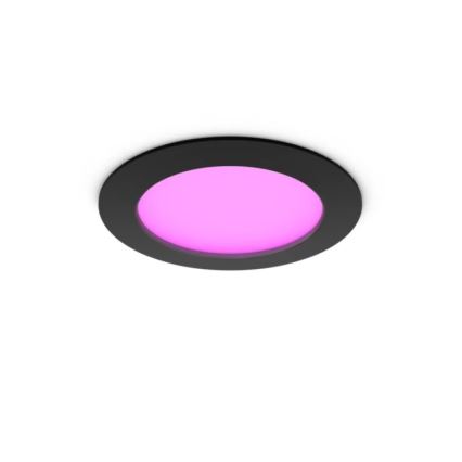 Philips - Confezione da 2 faretti LED RGBW dimmerabili da incasso per bagno Hue SLIM LED/12W/230V 2000-6500K nero IP44