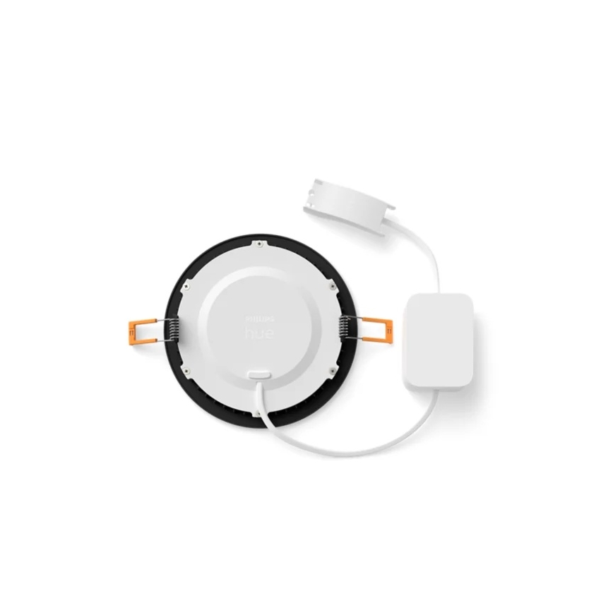 Philips - Confezione da 2 faretti LED RGBW dimmerabili da incasso per bagno Hue SLIM LED/12W/230V 2000-6500K nero IP44