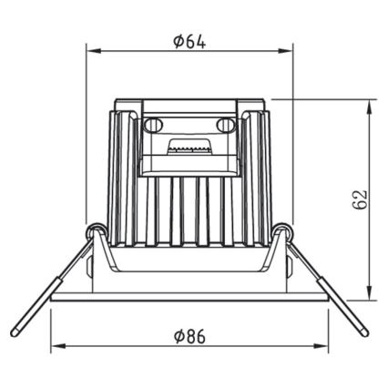 Philips - dimmbare LED-Badezimmerleuchte ABROSA LED/9W/230V IP44