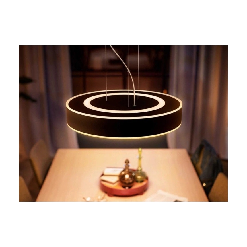 Philips - Dimmbare LED-Hängeleuchte an Schnur Hue LED/33,5W/230V 2200-6500K schwarz + Fernbedienung