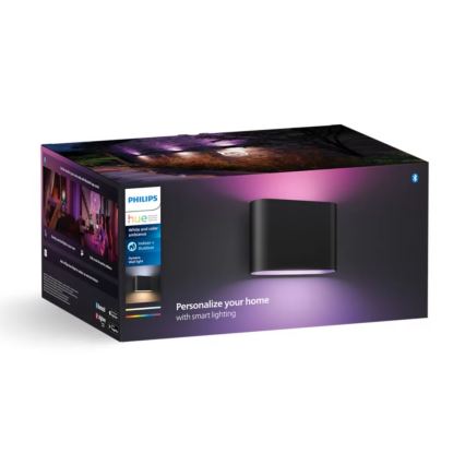 Philips - Dimmbare LED-RGBW-Wandleuchte für den Außenbereich Hue DYMERA 2xLED/10,2W/230V 2000-6500K IP44