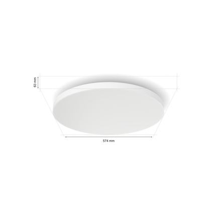 Philips - Dimmbare LED-RGBW-Deckenleuchte Hue DATURA LED/67W/230V 2000-6500K