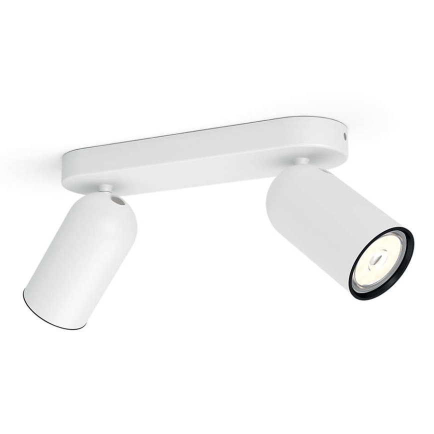 Philips - LED RGBW dimmbarer Einbaustrahler PONGEE 2x GU10/4,8 W/230 V 3000 K weiß + Fernbedienung