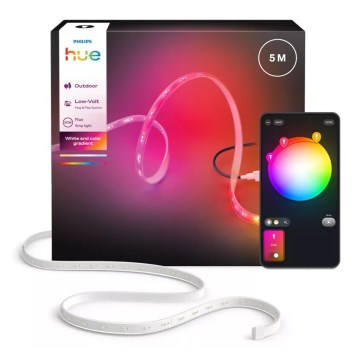 Philips - dimmbarer RGBW-LED-Außenstreifen Hue FLUX 5m LED/30W/230V 2200-6500K IP67