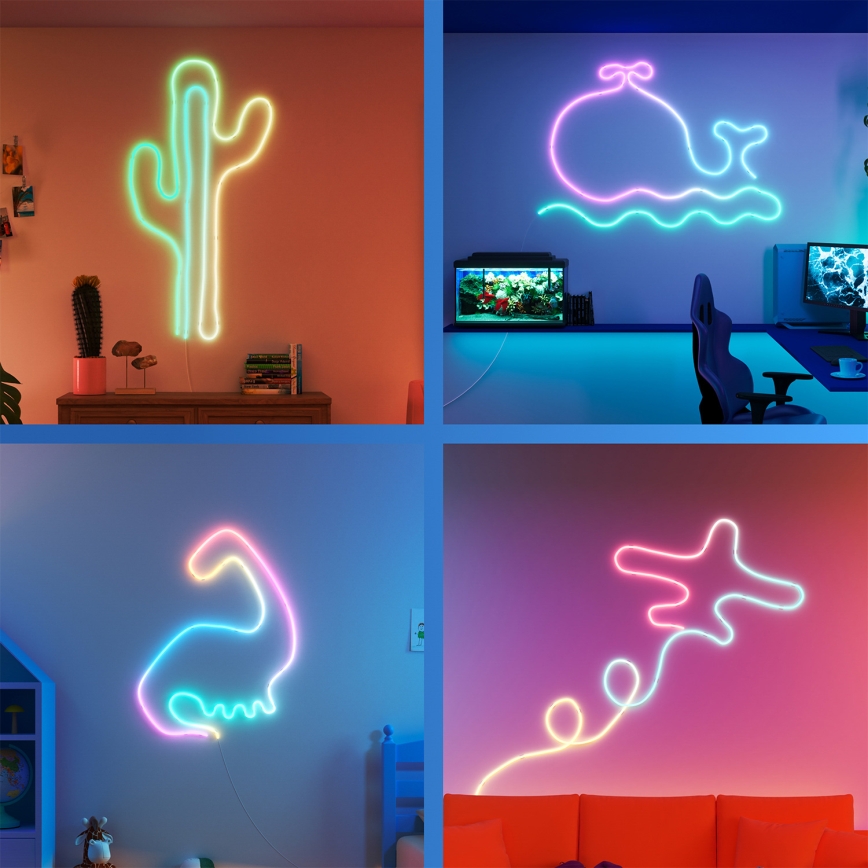 Philips - LED RGBIC Dimmbarer LED-Streifen SMART NEON FLEX 10m LED/45W/230V 2700-6500K Wi-Fi