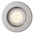 Philips - Einbaustrahler PERIDOT 1xGU10/7W/230V silberfarben