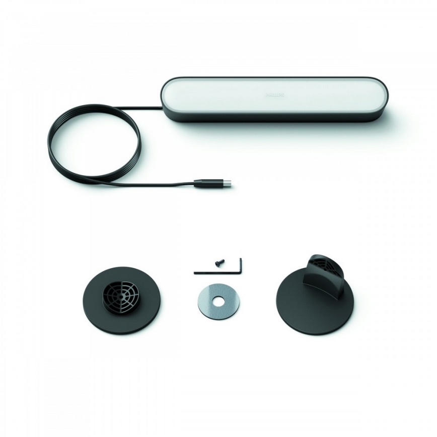 Philips - Kit de rallonge LED RGB Lampe de table à intensité variable Hue PLAY LED/6W/230V noir