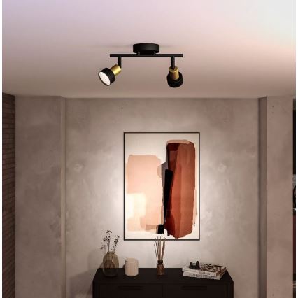 Philips - Faretto CONDUIT 2xGU10/5W/230V nero/ottone