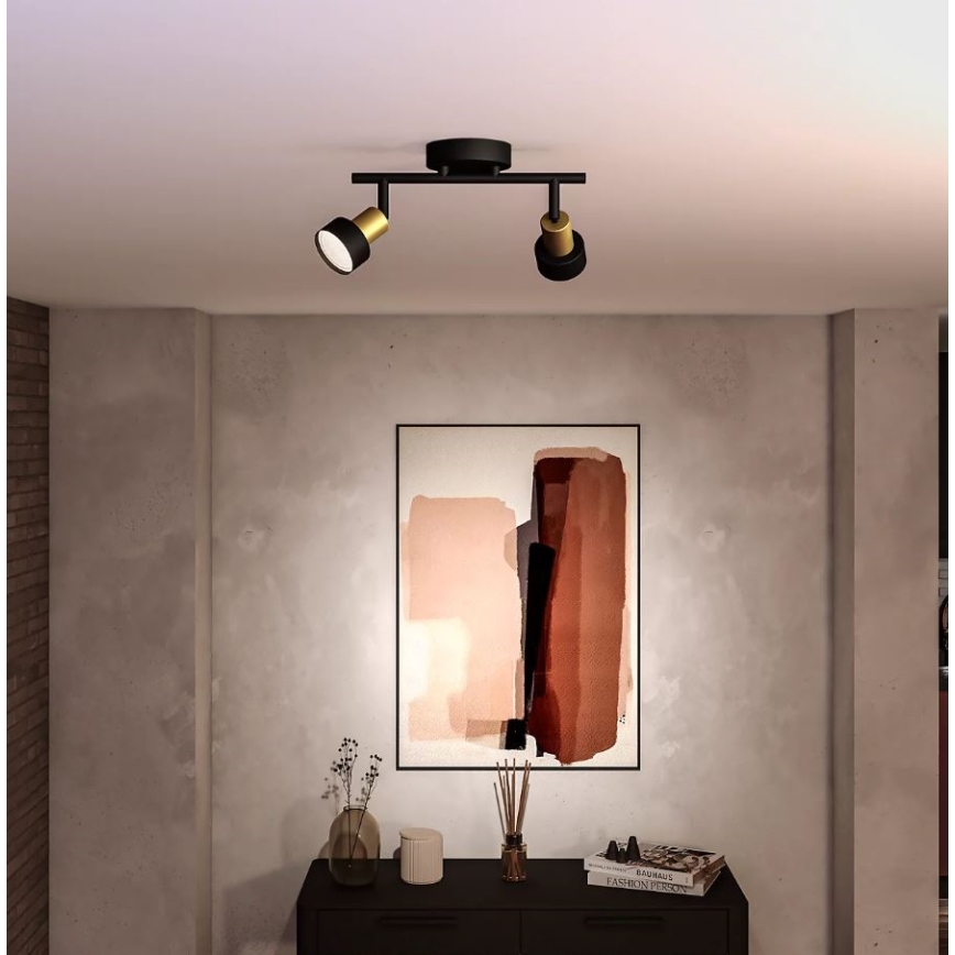 Philips - Faretto CONDUIT 2xGU10/5W/230V nero/ottone