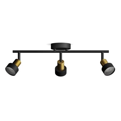 Philips - Faretto CONDUIT 3xGU10/5W/230V nero/ottone