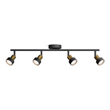 Philips - Faretto CONDUIT 4xGU10/5W/230V nero/ottone