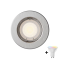 Philips - Faretto da incasso LED RGBW dimmerabile PERIDOT 1xGU10/6W/230V argento + telecomando