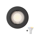 Philips - Faretto da incasso LED RGBW dimmerabile PERIDOT 1xGU10/6W/230V, nero + telecomando