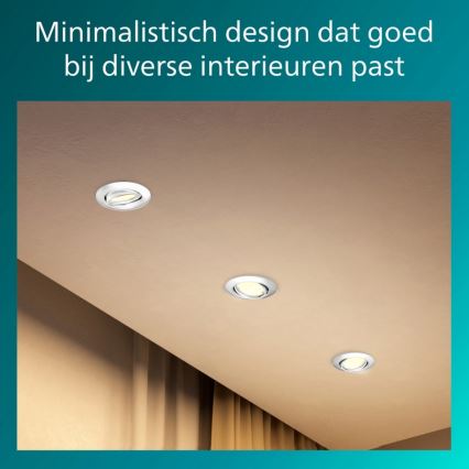 Philips - Faretto da incasso PERIDOT 1xGU10/7W/230V bianco